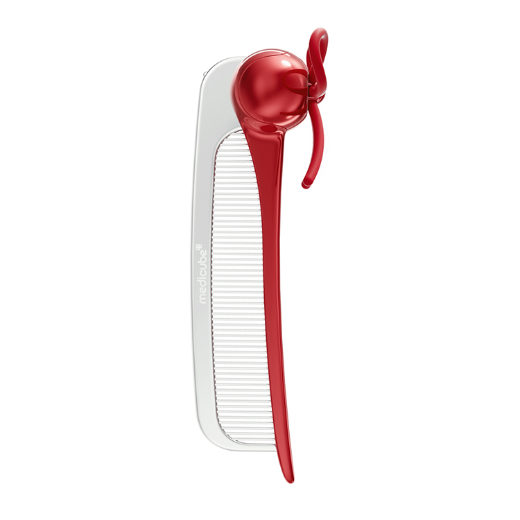 90 Pente de cabelo de vidro vermelho