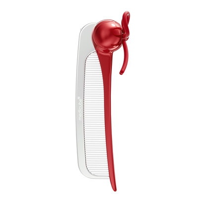 90 Pente de cabelo de vidro vermelho