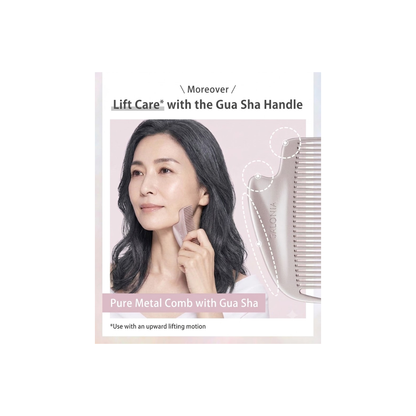 SALONIA Glossy Care Metal Kassa Comb