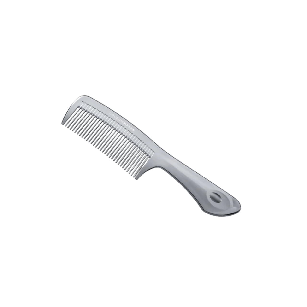 LOVE CHROME (R) F TETSUKI SILVER | Japanese Handle Hair Comb