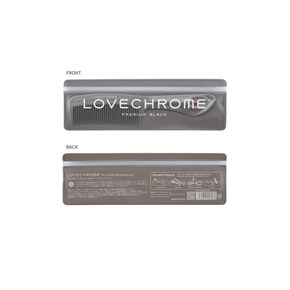 LOVE CHROME (R) PG TETSUKI PREMIUM BLACK | Japanese Premium Handle Comb