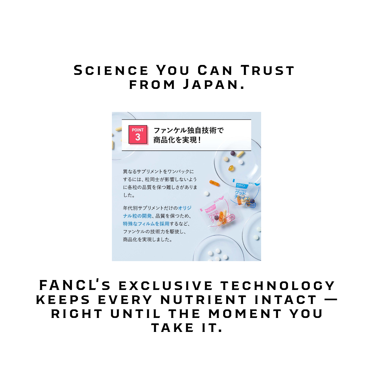 FANCL Good Choice Women's Daily Supplement | Age-Specific Formula | 20s 30s 40s 50s 60s | Made in Japan
