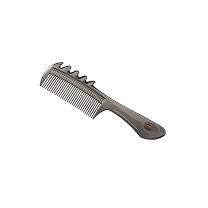 LOVE CHROME (R) PG Scalp Kuasha Premium Black | Japanese Scalp Guasha Comb