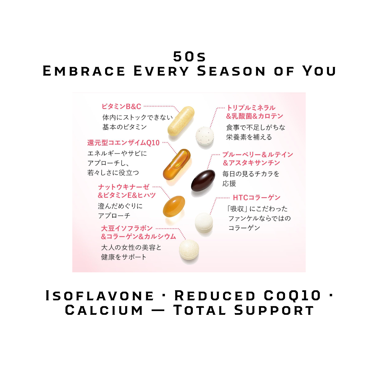 FANCL Good Choice Women's Daily Supplement | Age-Specific Formula | 20s 30s 40s 50s 60s | Made in Japan