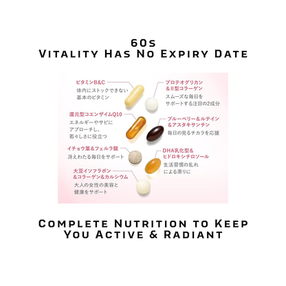 FANCL Good Choice Women's Daily Supplement | Age-Specific Formula | 20s 30s 40s 50s 60s | Made in Japan