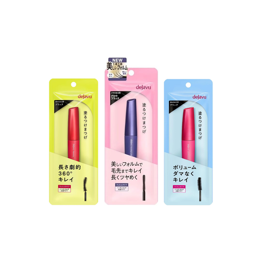 dejavu Mascara 3-Piece Set | Forming Lash Premium + Lash Knockout + Fiber Wig | Japan Film Mascara
