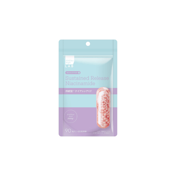 Matsukiyo LAB BEAUSTER Sustained Release Niacinamide — 90 Capsules | Japanese Supplement | Made in Japan