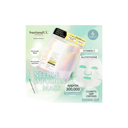 fractional CC Needle Mask C Vitamin C Sheet Mask 6 Sheets