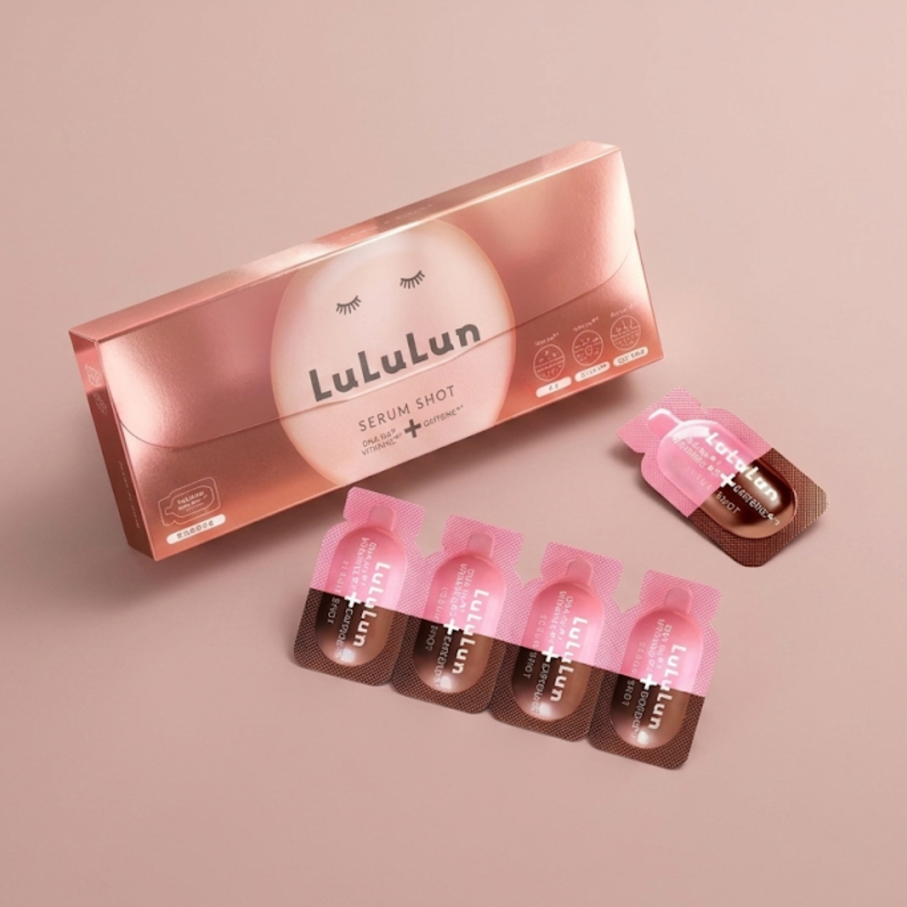 LuLuLun Caffeine Serum Shot 15pcs | Japan PDRN Vitamin C Facial Serum