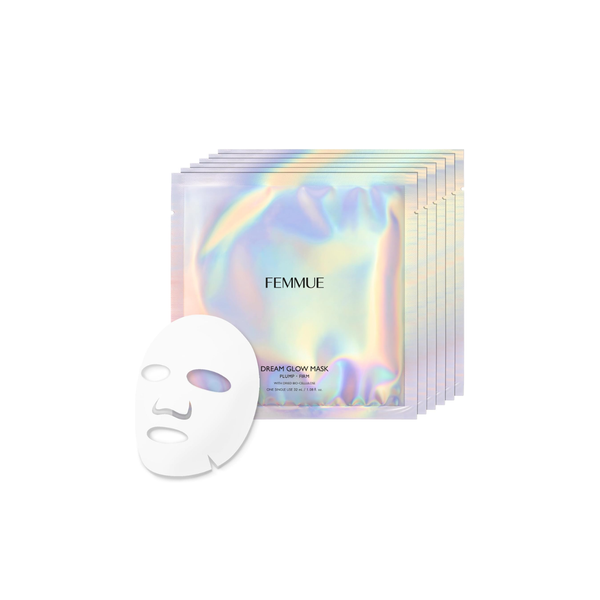 femmue Dream Glow Mask RR | Masque en tissu éclaircissant japonais 6 feuilles