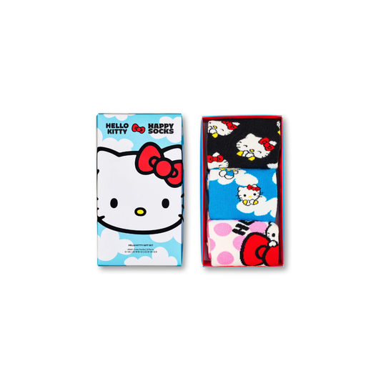 Hello Kitty x Happy Socks Gift Box | 3-Pair Crew Socks Set | From Japan