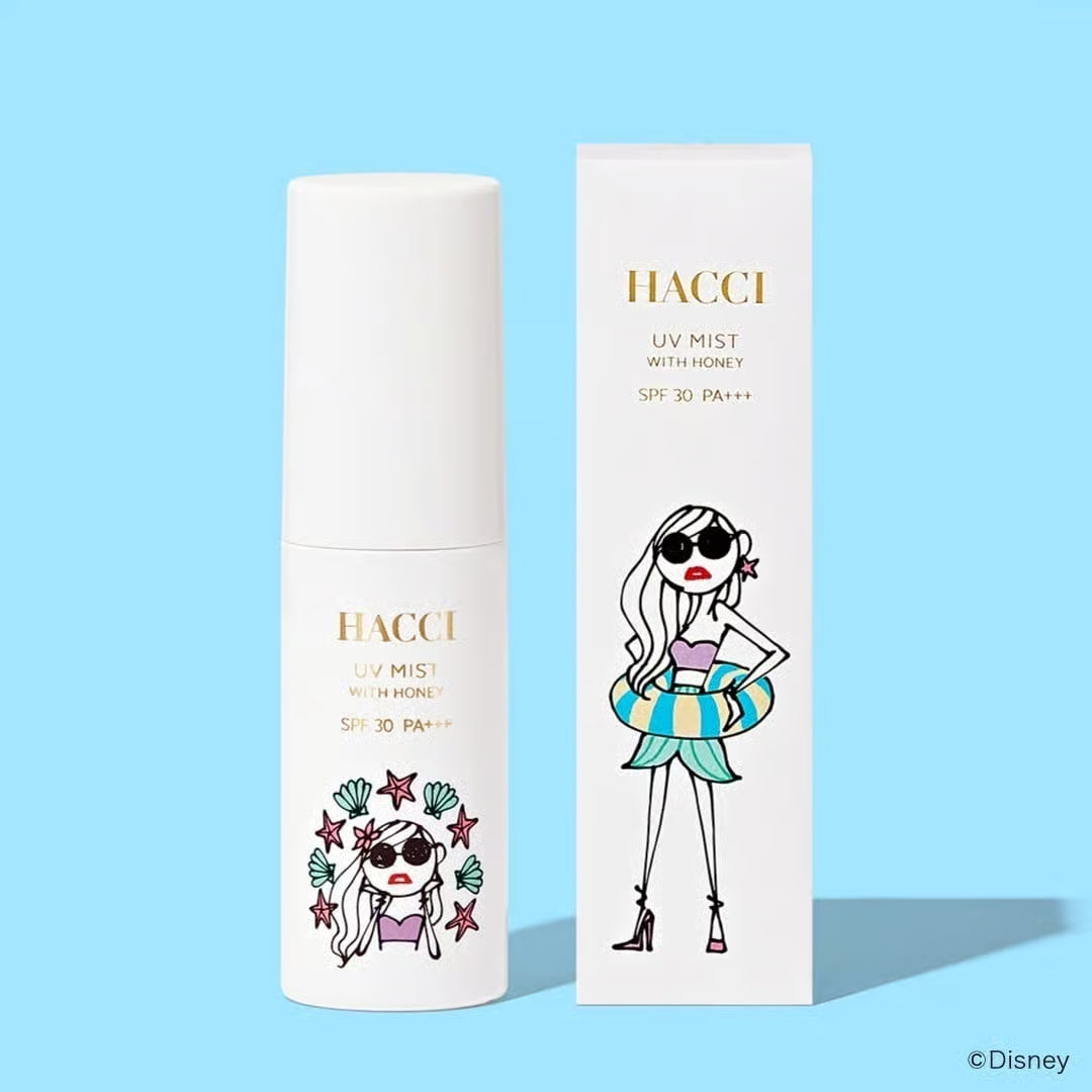 HACCI UV Mist with Honey | SPF30 PA+++ | Disney Collab | Sunscreen Mist | Made in Japan