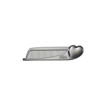 ReFa COEUR PEIGNE Aira CHROME | Peigne pliant japonais haut de gamme en chrome noir