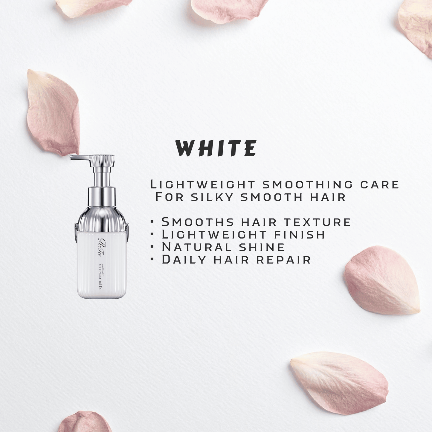 ReFa MILK PROTEIN Leche de tratamiento para el baño | Reparación de cabello japonés premium | 3 tipos
