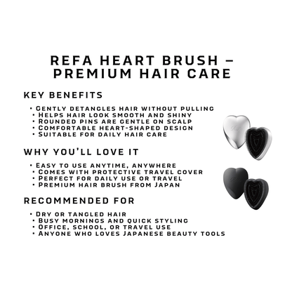 ReFa HEART BRUSH | Premium Japanese Heart-Shaped Hair Brush
