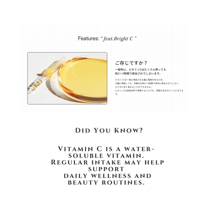 Feat. BRIGHT C | Japanese 8-Hour Slow-Release Vitamin C Capsule