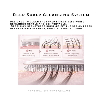 ReFa ION CARE BRUSH PREMIUM | Japanese Scalp Brush with Ion Technology