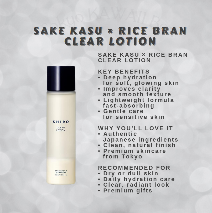 SHIRO Sake Kasu & Komenuka Klare Lotion | Japanisches Gesichtswasser 120 ml
