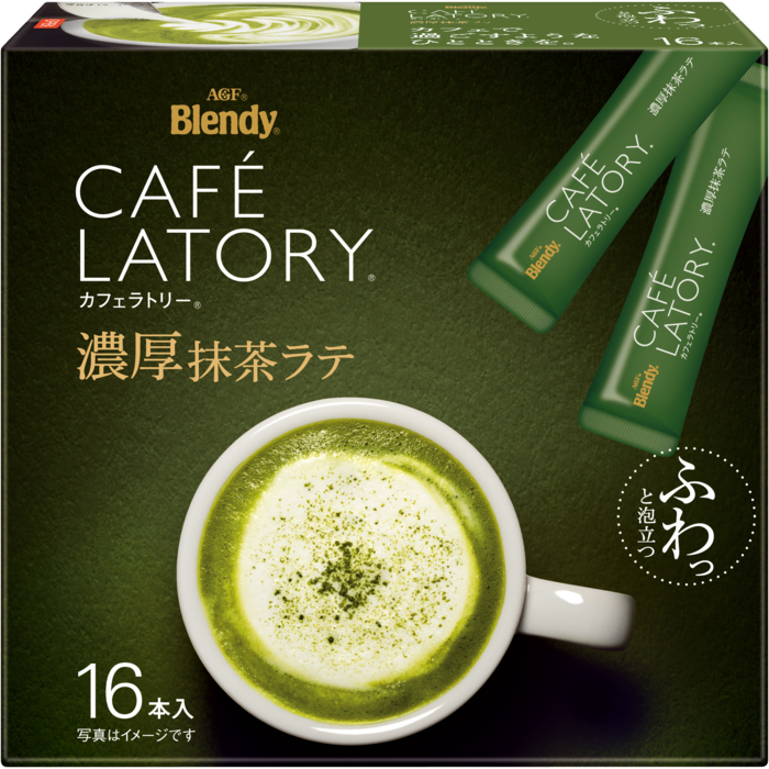 Official AGF Blendy Café Latory Rich Matcha Latte 16-stick package