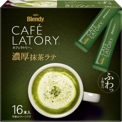 Official AGF Blendy Café Latory Rich Matcha Latte 16-stick package