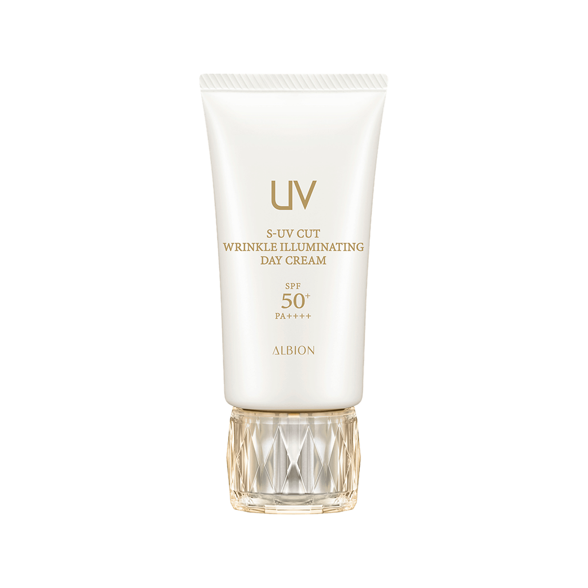 ALBION S-UV Cut Wrinkle Illuminating Day Cream 50g on white background
