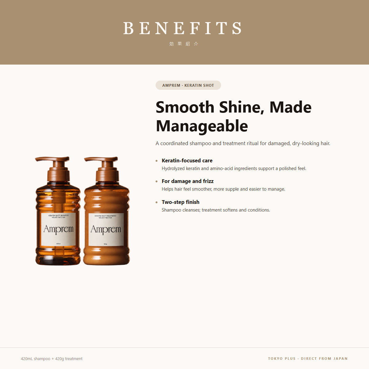 Amprem Keratin Shot benefits overview