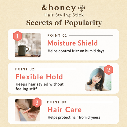&honey Matomake Brush features points one to three