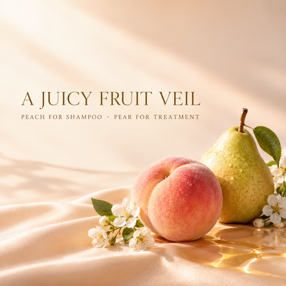 &honey Rich peach and pear fragrance feature image