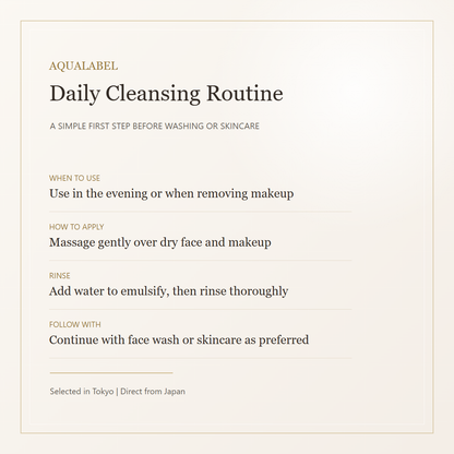 AQUALABEL Deep Clear Oil Cleansing daily cleansing routine