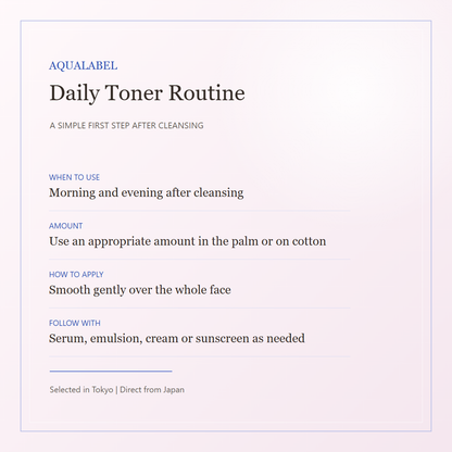AQUALABEL Treatment Lotion daily toner routine