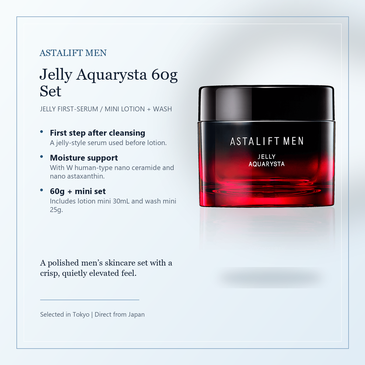 ASTALIFT MEN Jelly Aquarysta 60g set elegant overview image