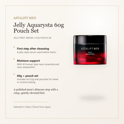 ASTALIFT MEN Jelly Aquarysta 60g pouch set elegant overview