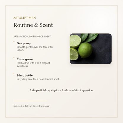 ASTALIFT MEN Moist Emulsion routine and scent gallery image