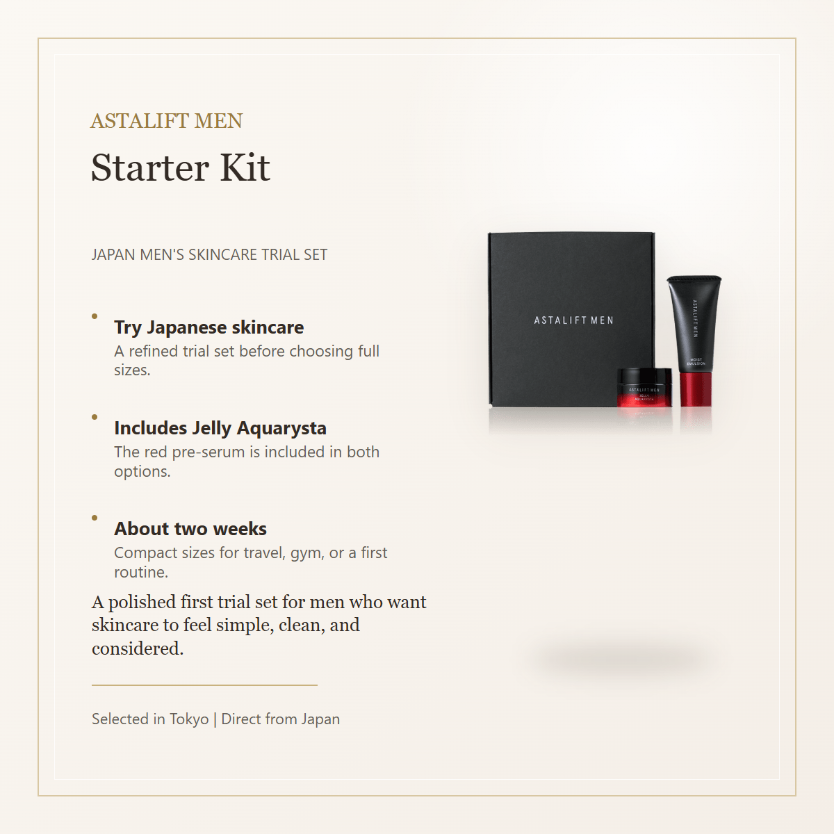 ASTALIFT MEN Starter Kit overview English