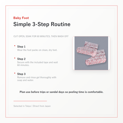 Baby Foot Easy Pack 60 Minute how to use