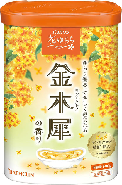 Actual Bathclin Hanayurara Golden Osmanthus 600 g package