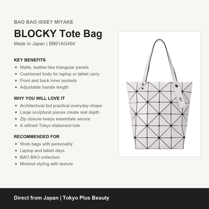 BAO BAO ISSEY MIYAKE BLOCKY Tote Bag benefits