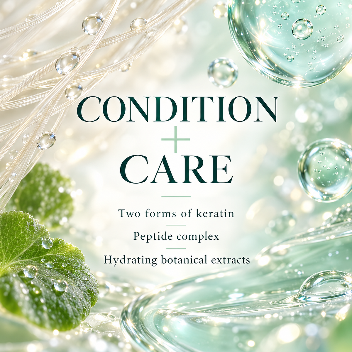 Bio Lucia conditioning ingredients: keratin, peptides, botanical extracts