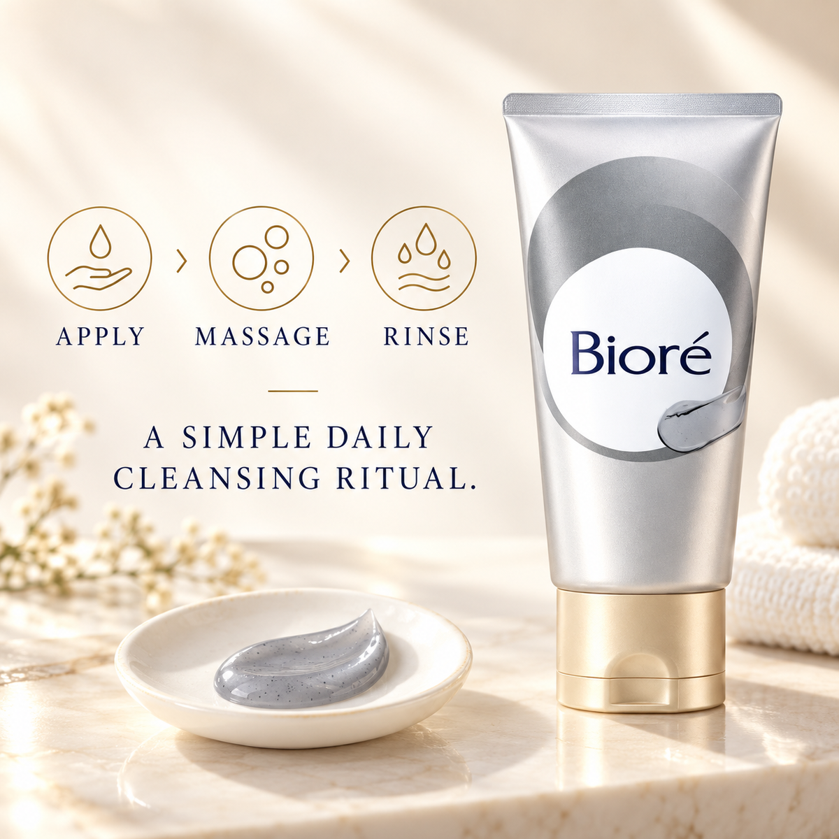 Biore Deep Clay Face Wash daily cleansing ritual