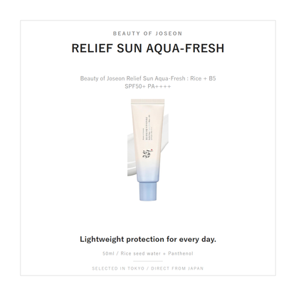 Beauty of Joseon Relief Sun Aqua-Fresh overview