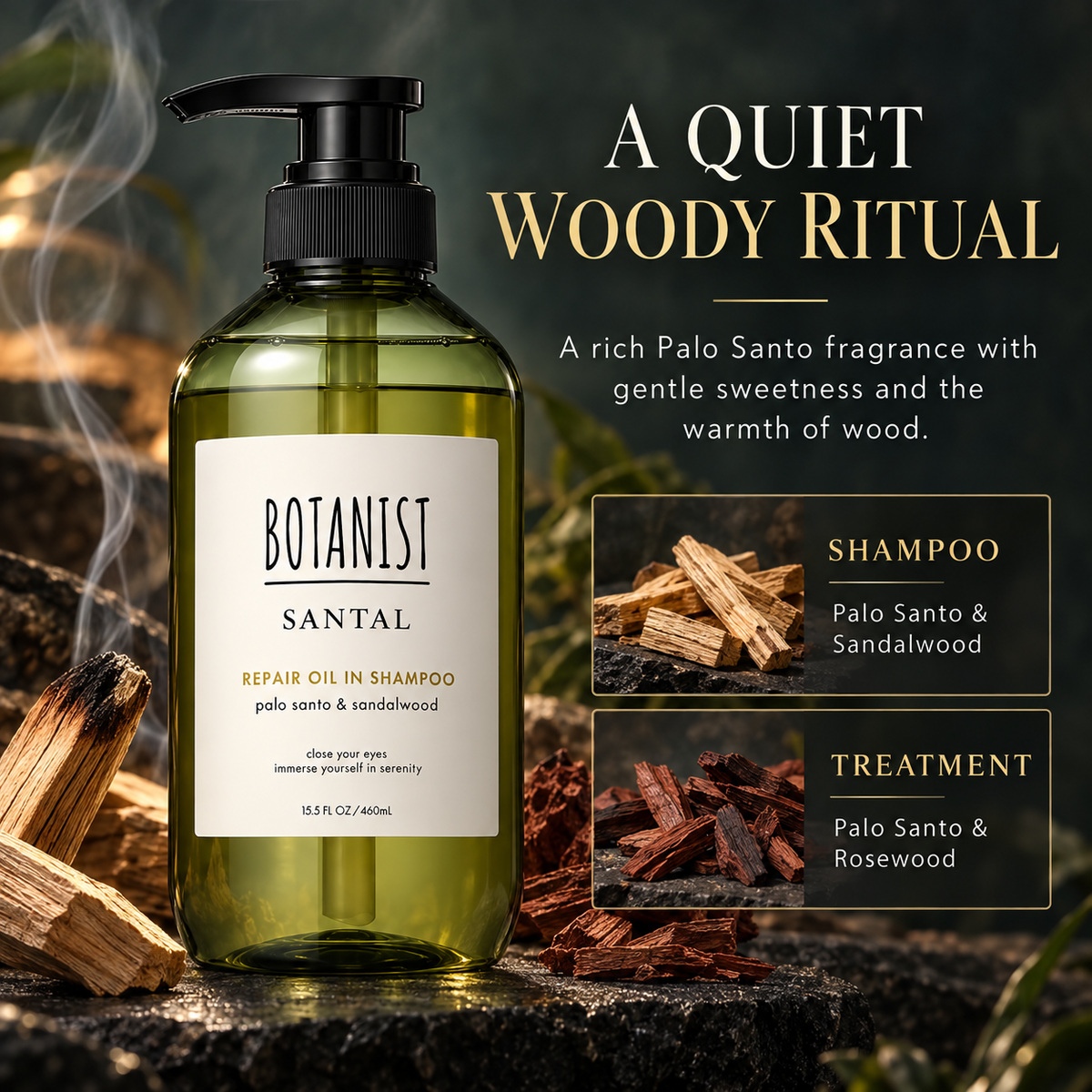 BOTANIST SANTAL Palo Santo woody fragrance story