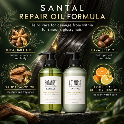 BOTANIST SANTAL repair oil formula and key ingredients