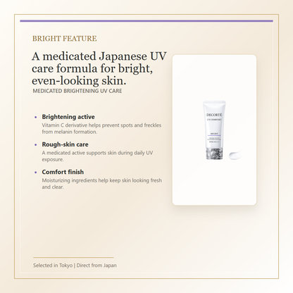 Decorte UV Comfort Bright SPF50+ PA++++ 30mL English feature image