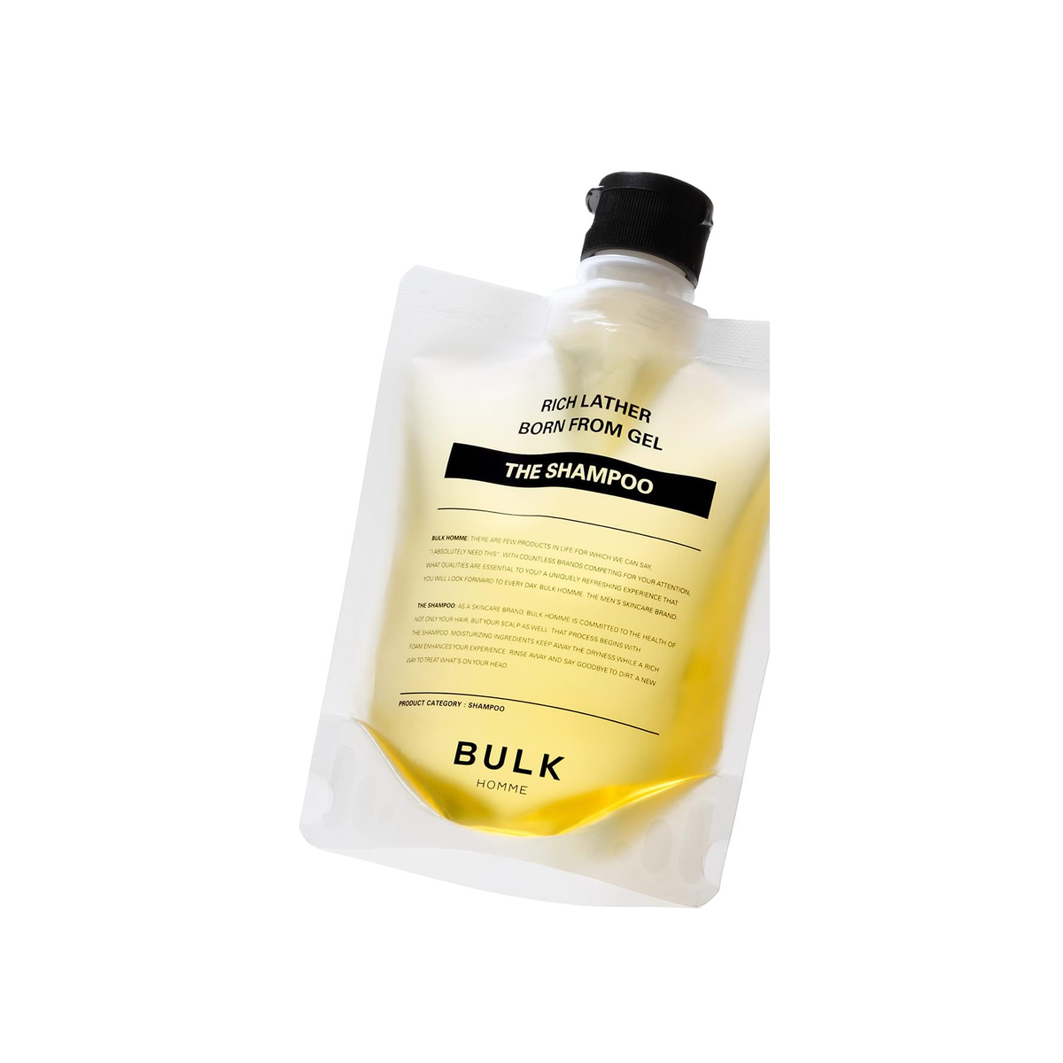 BULK HOMME THE SHAMPOO 200g pouch on white background