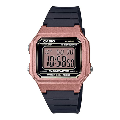 CASIO W-217HM-5A digital watch on white background