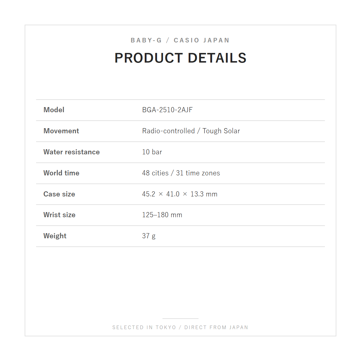 Product details