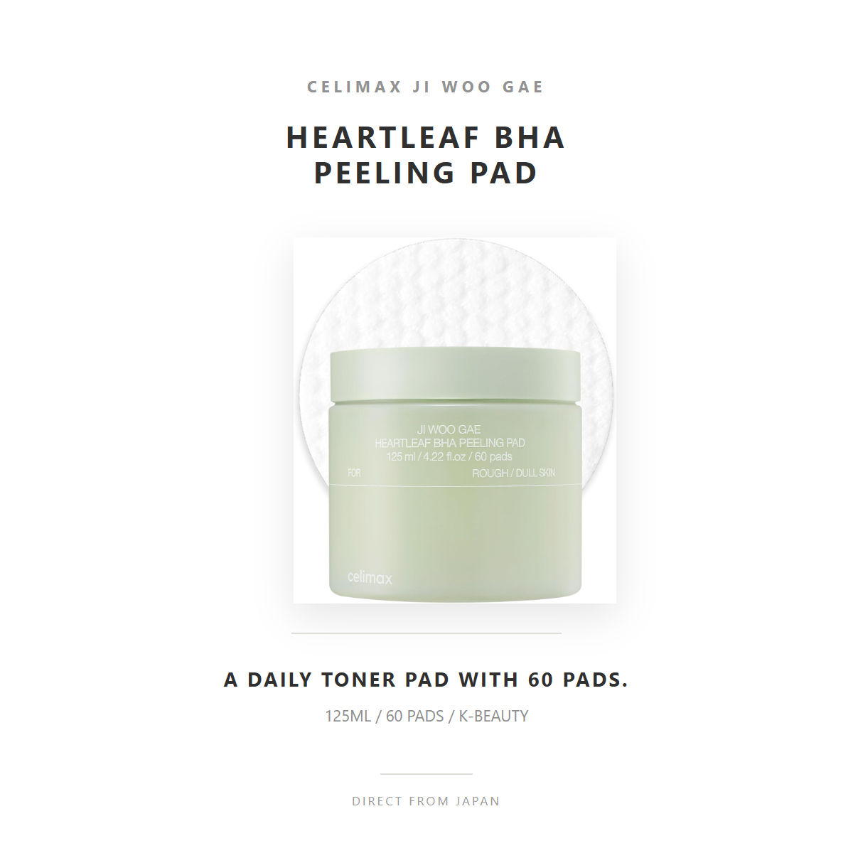 celimax Heartleaf BHA Peeling Pad overview