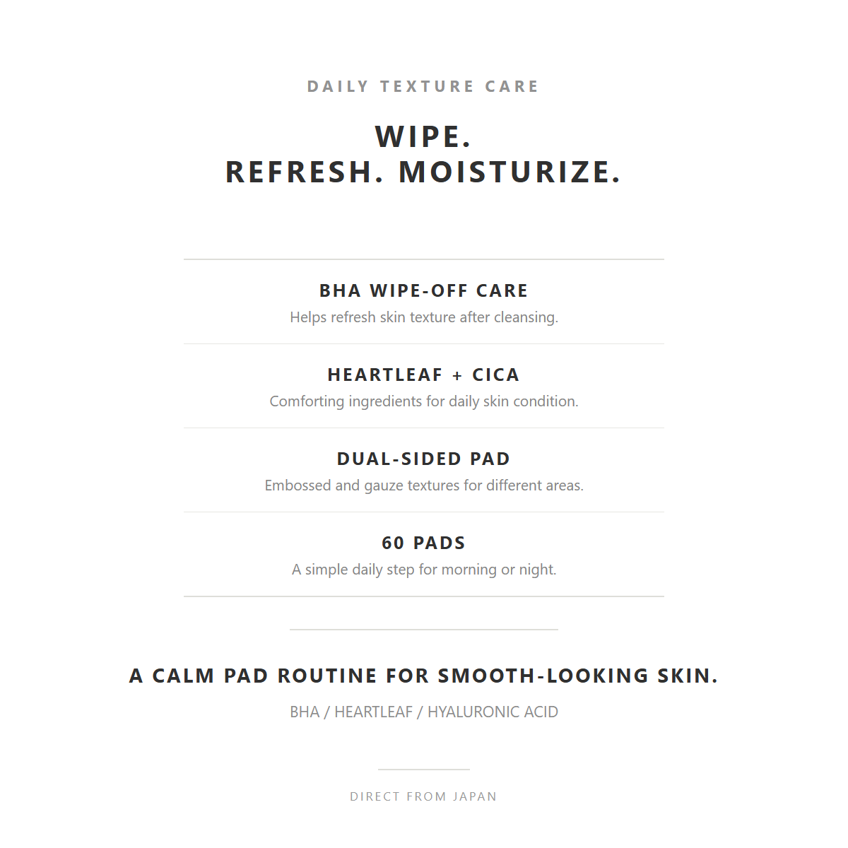 celimax Heartleaf BHA Peeling Pad product details
