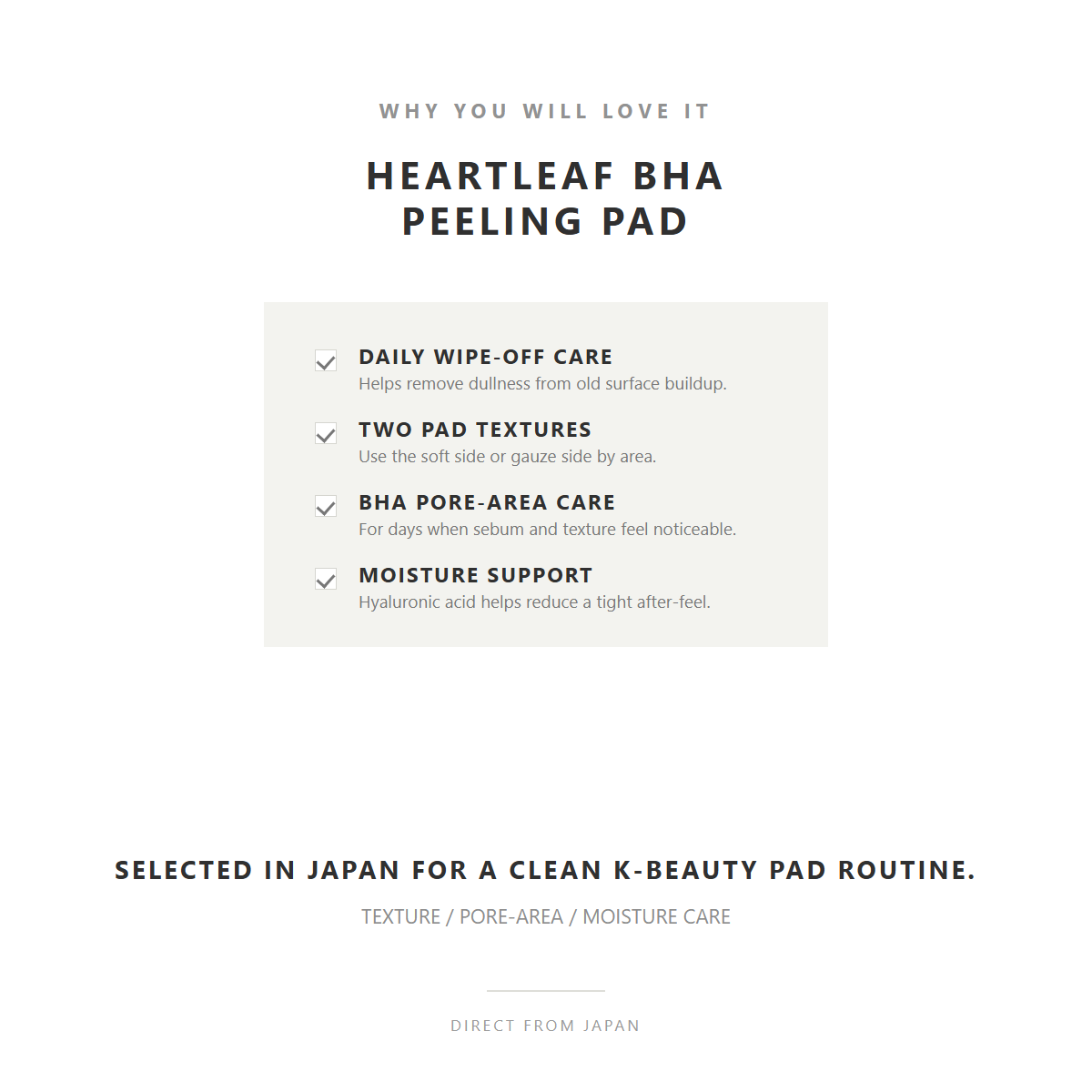 why you will love celimax Heartleaf BHA Peeling Pad