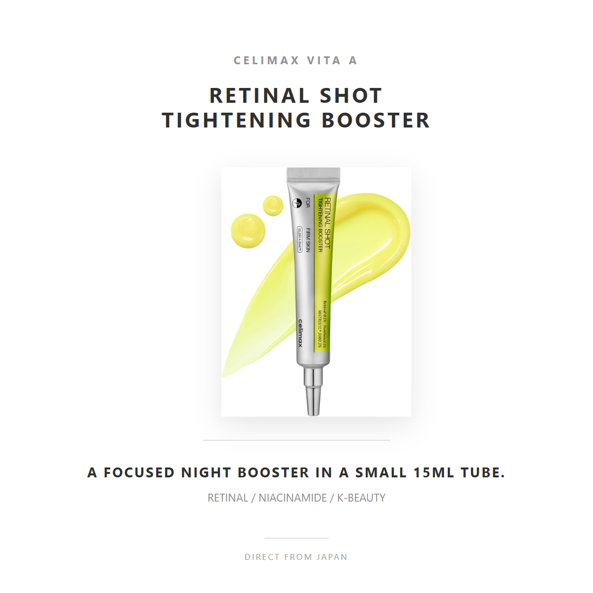 celimax Vita A Retinal Shot Tightening Booster overview